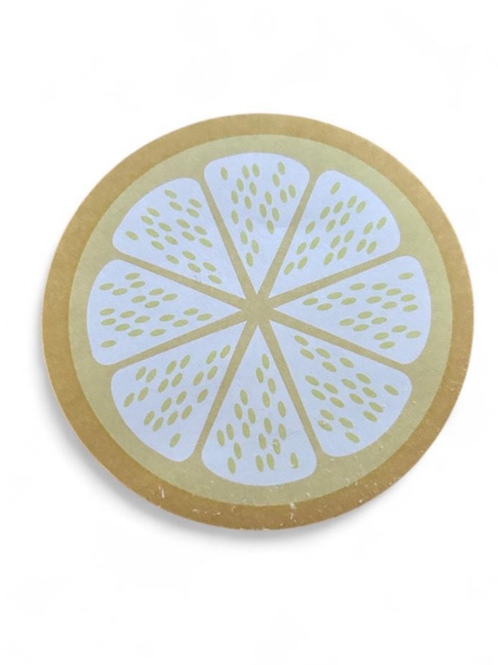Citrus Slice Round Sticky Notes